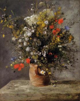 Pierre Auguste Renoir : Flowers in a Vase
